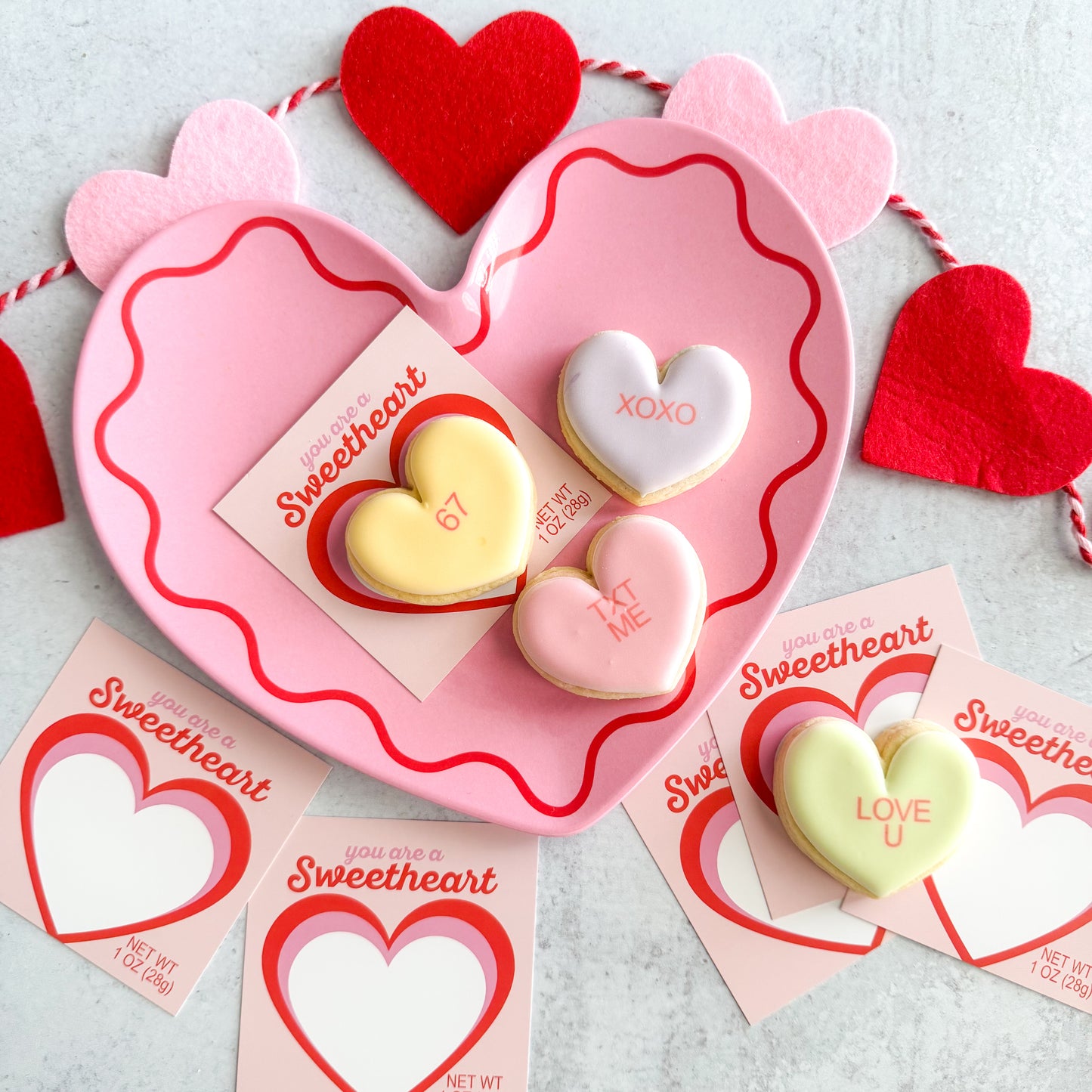 you are a sweetheart 3.25 x 3.25" cookie cards - pack of 24