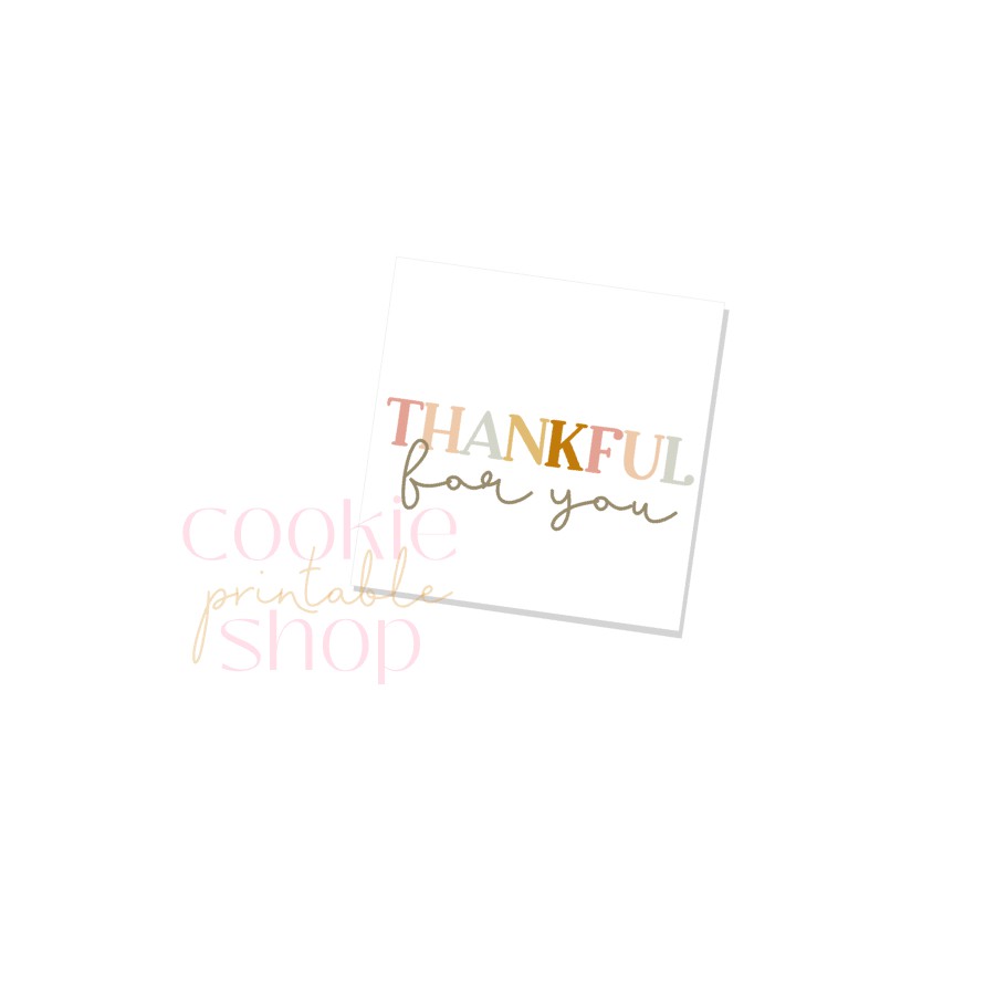 thankful for you tag - digital download