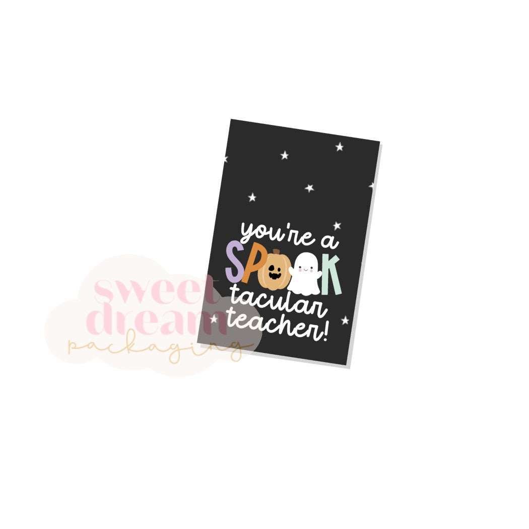 you're a spook-tacular teacher rectangle tag - digital download