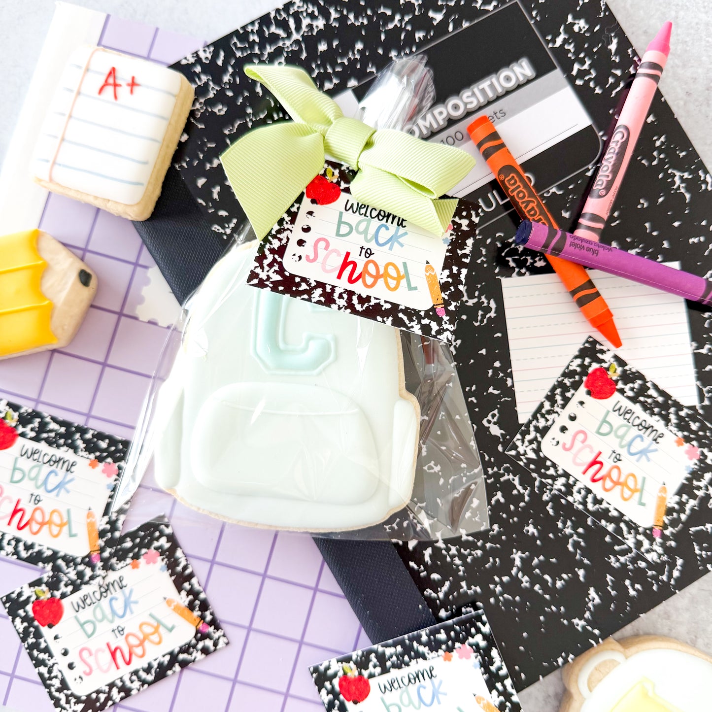 2026 welcome back to school 2x2.5" tags - pack of 24