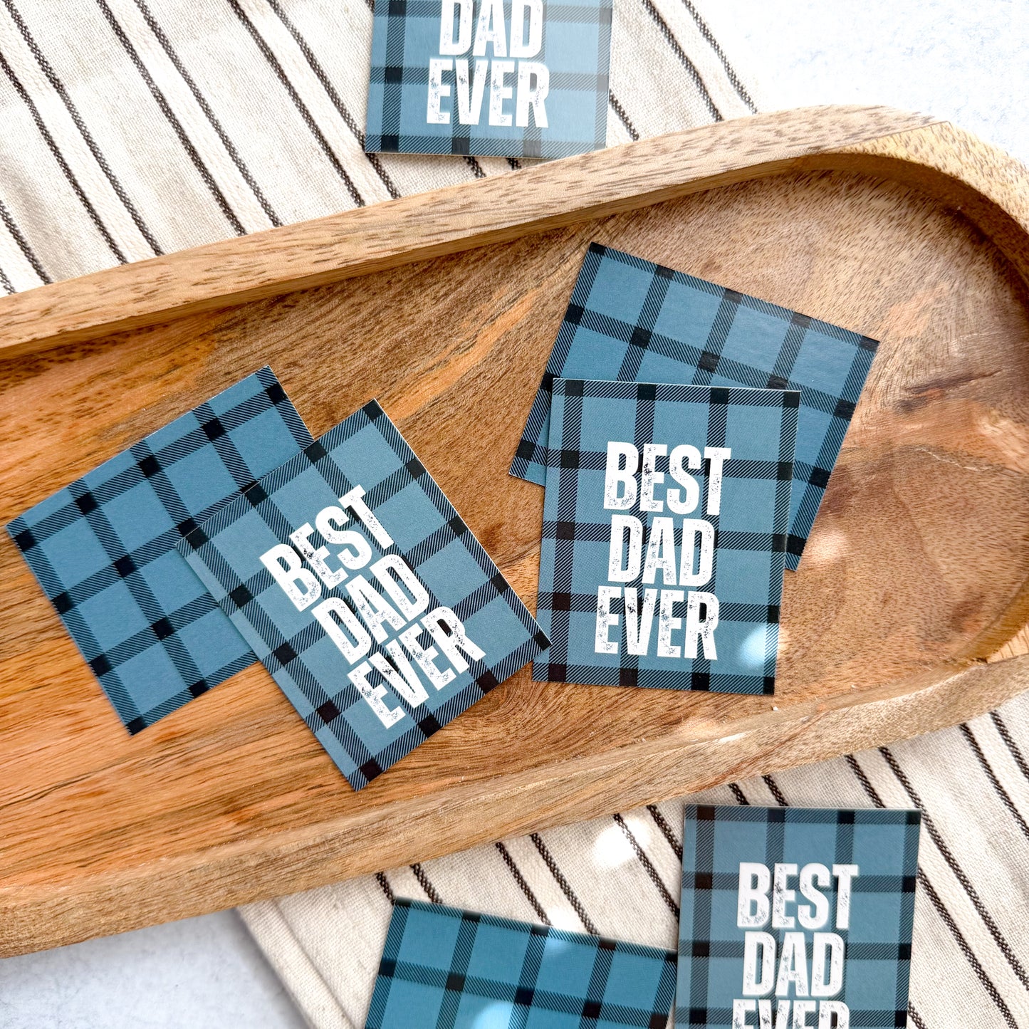 best dad ever 2.5x2" tags - pack of 24