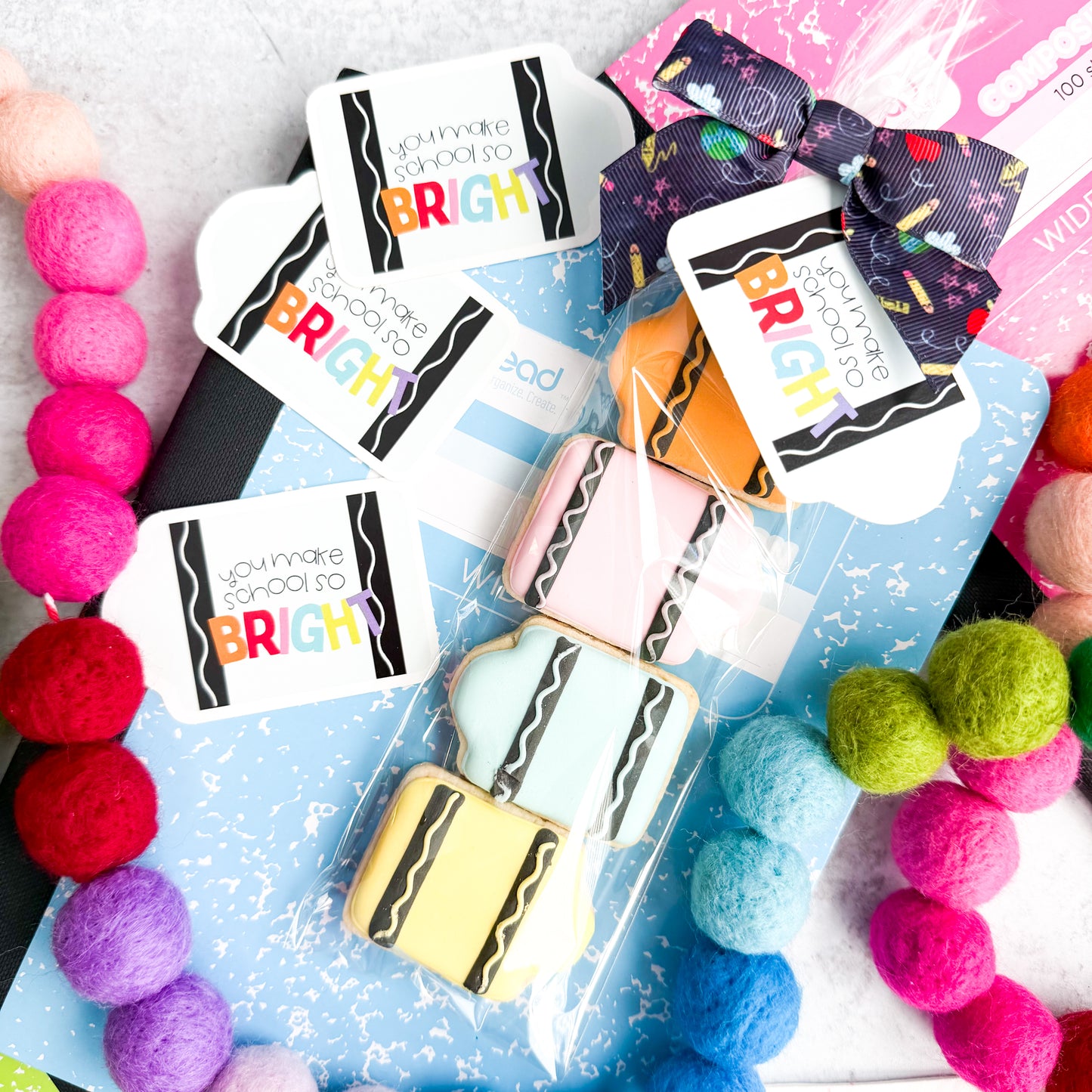 crayon shape 2x3" tags - pack of 24