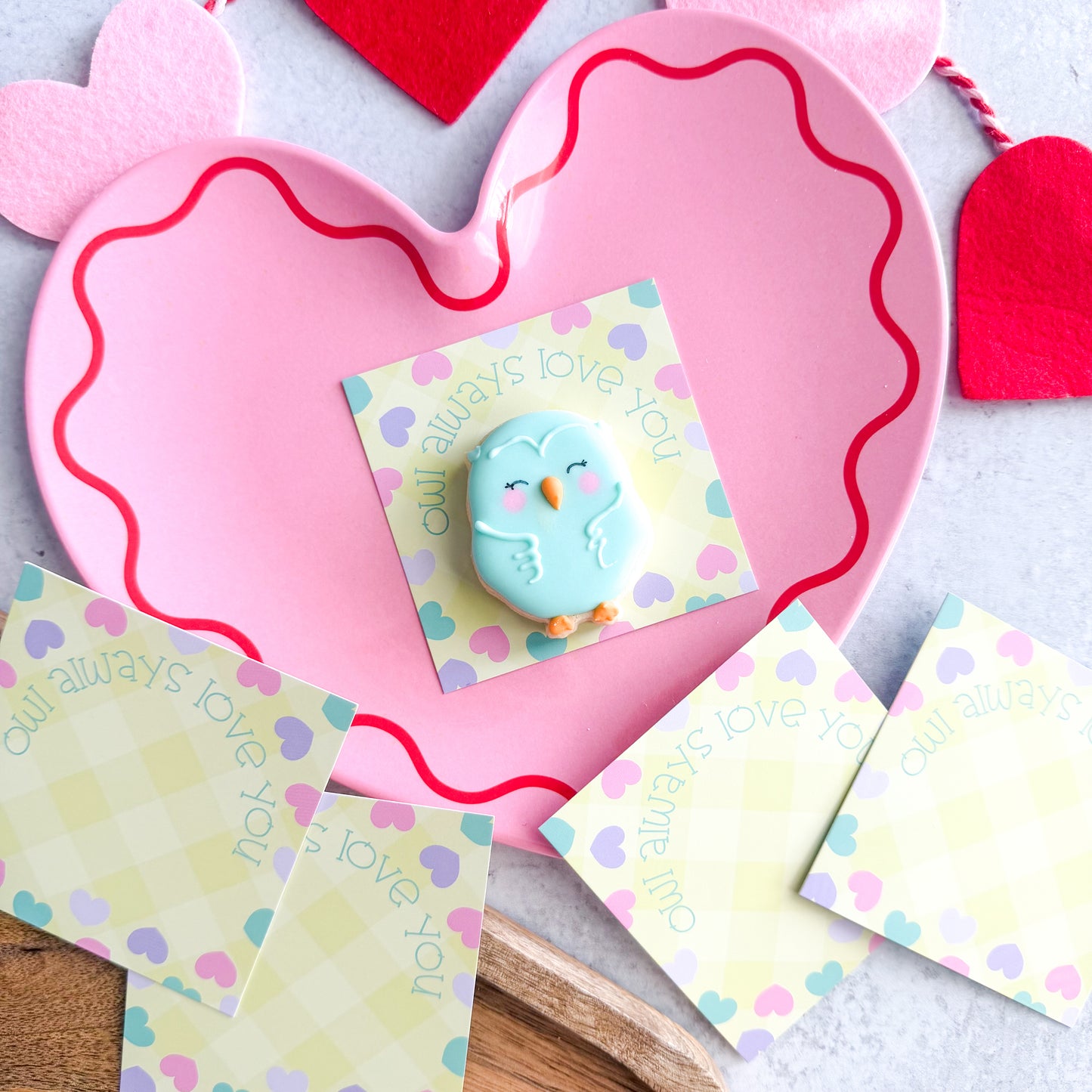 owl always love you 3.25 x 3.25" cookie cards - pack of 24
