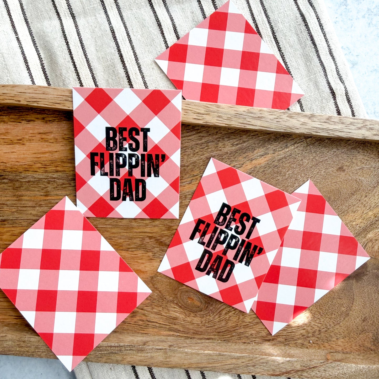 best flippin’ dad 2.5x2" tags - pack of 24