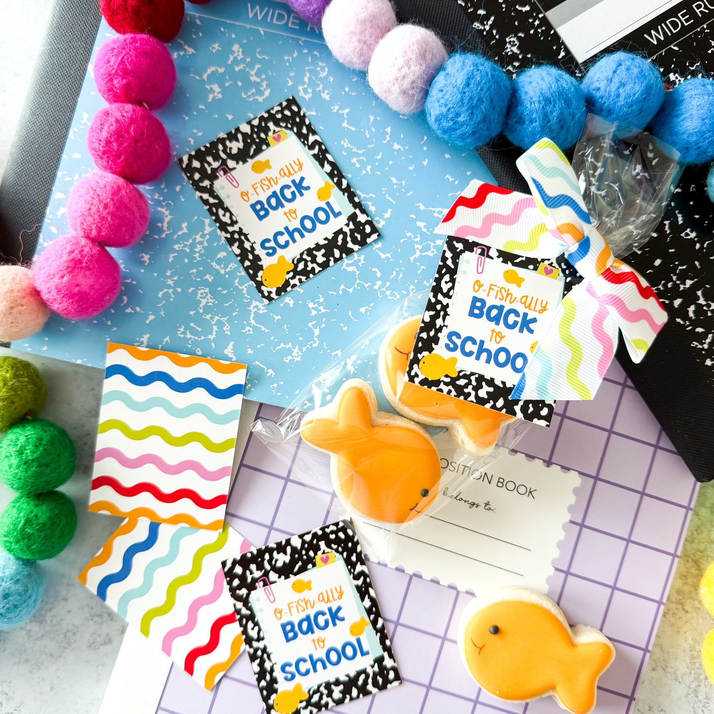 2026 o-fish-ally back to school 2.5x2" tags - pack of 24