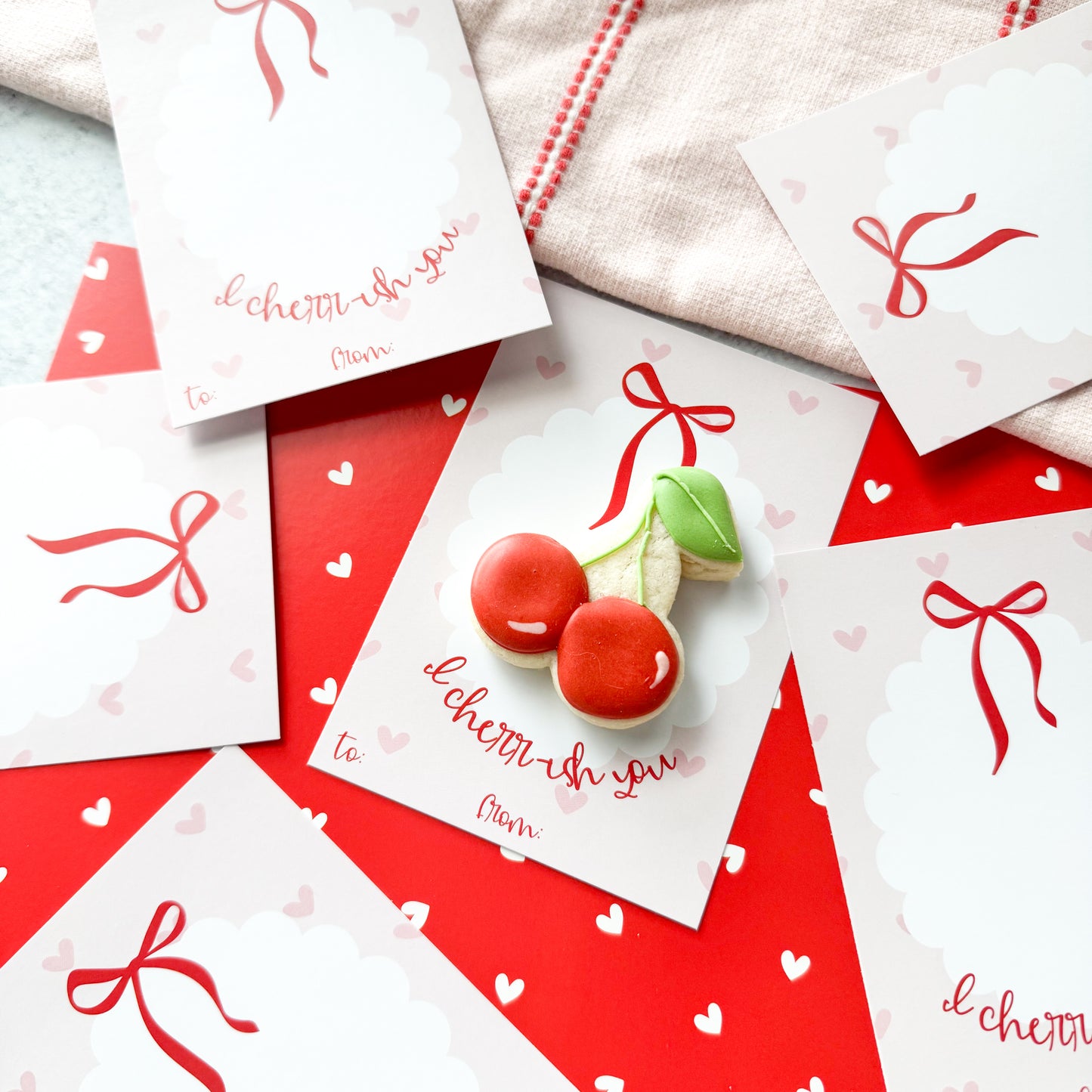 I cherr-ish you 3.5x5" cookie cards - pack of 24