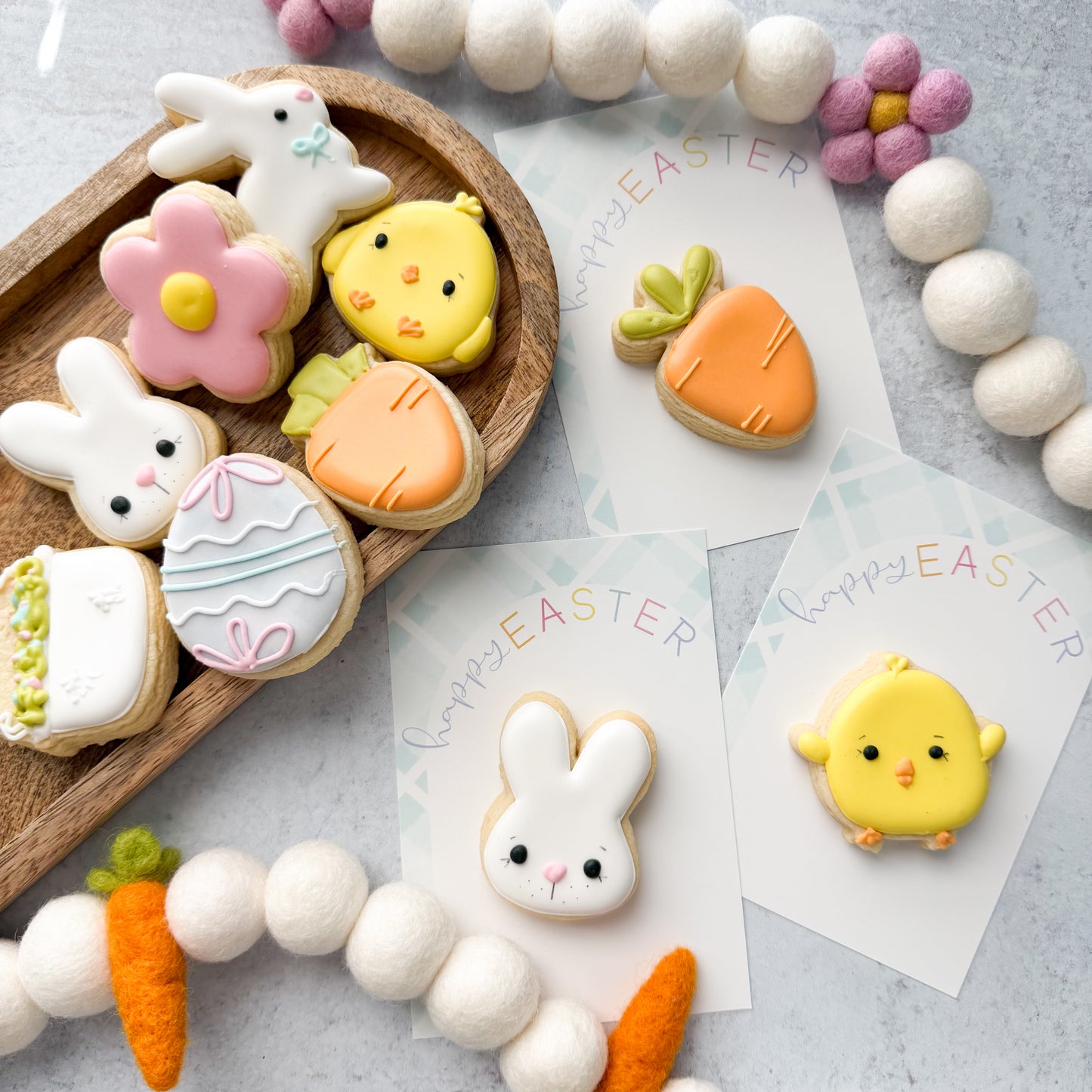 2026 arch happy easter 3.5x5" cookie cards - pack of 24