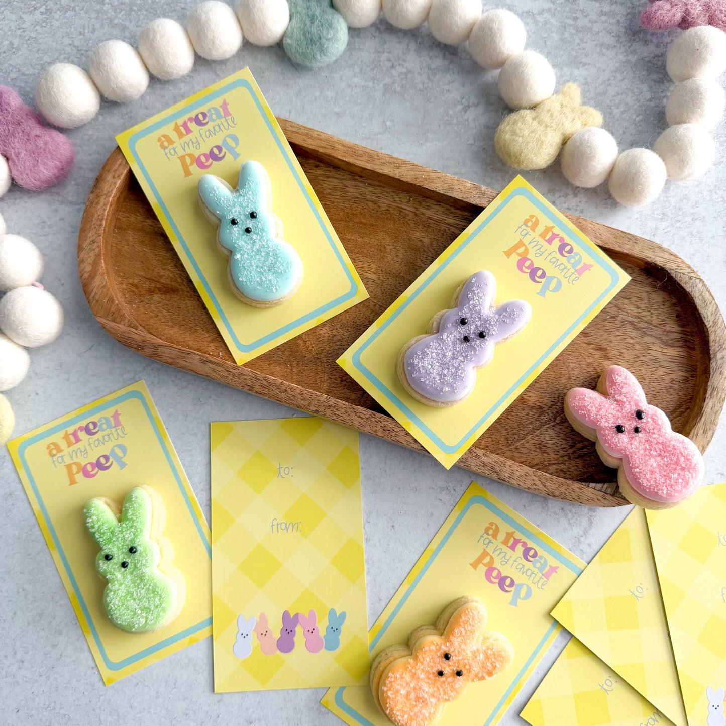 a treat for my favorite peep skinny cookie cards - pack of 24