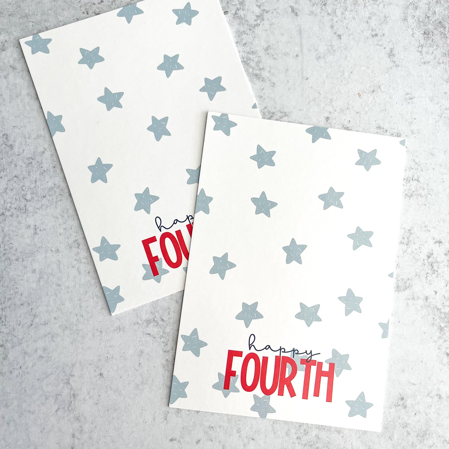 happy fourth 3.5x5" cookie cards - pack of 24