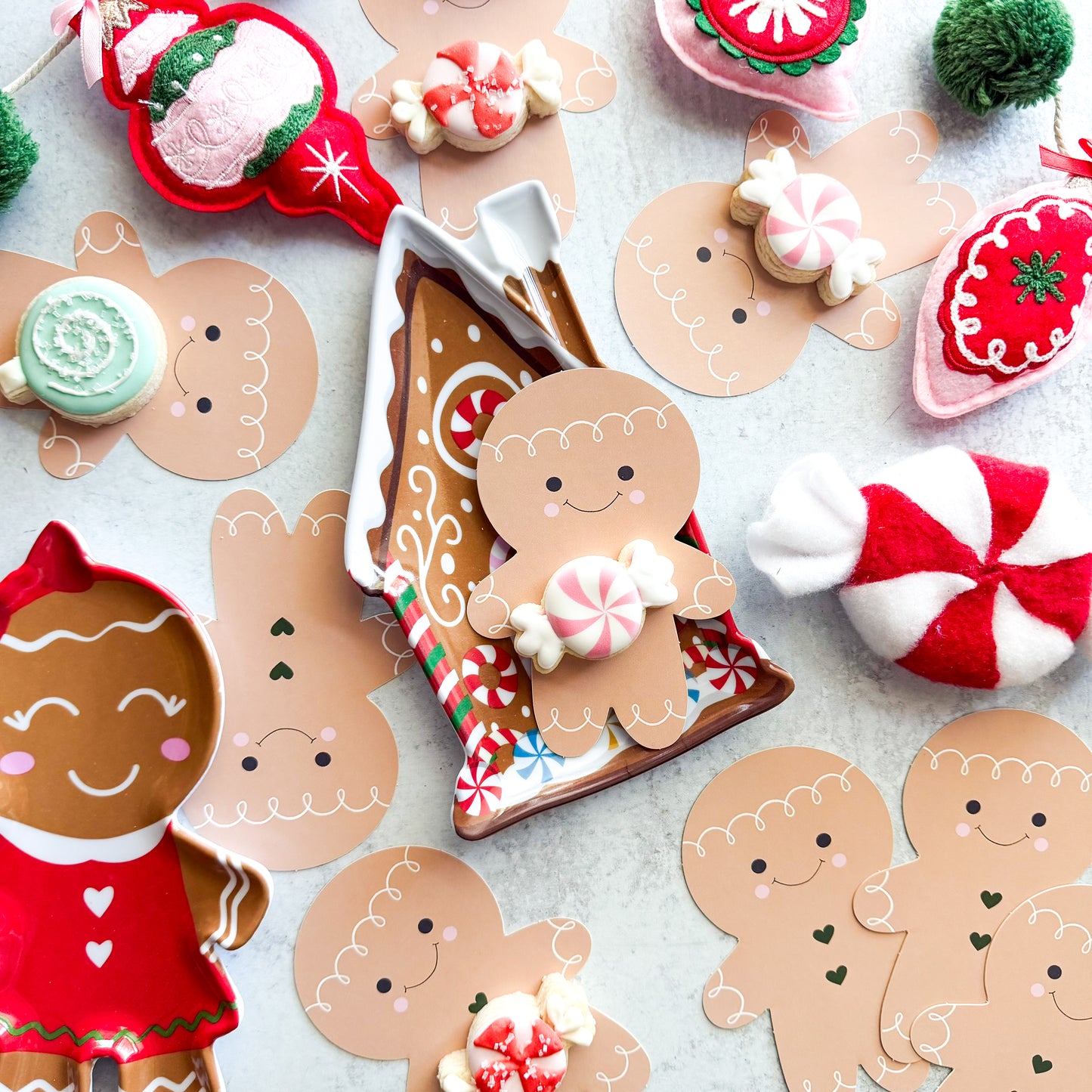 gingy 3.5x 5" die cut cookie cards - pack of 24