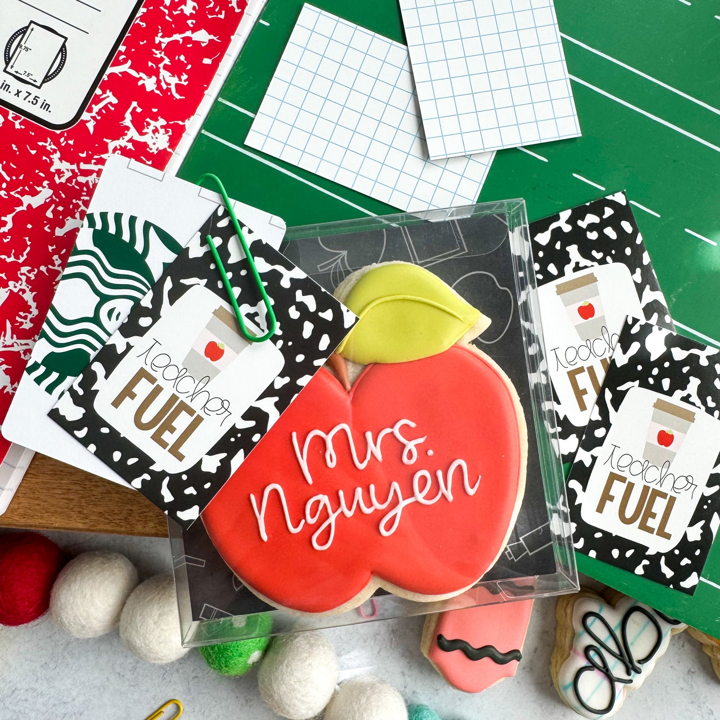 teacher fuel rectangle tags - pack of 24