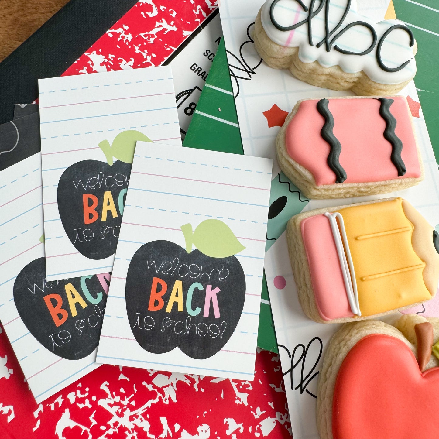 2024 chalkboard apple welcome back to school rectangle tags - pack of 24