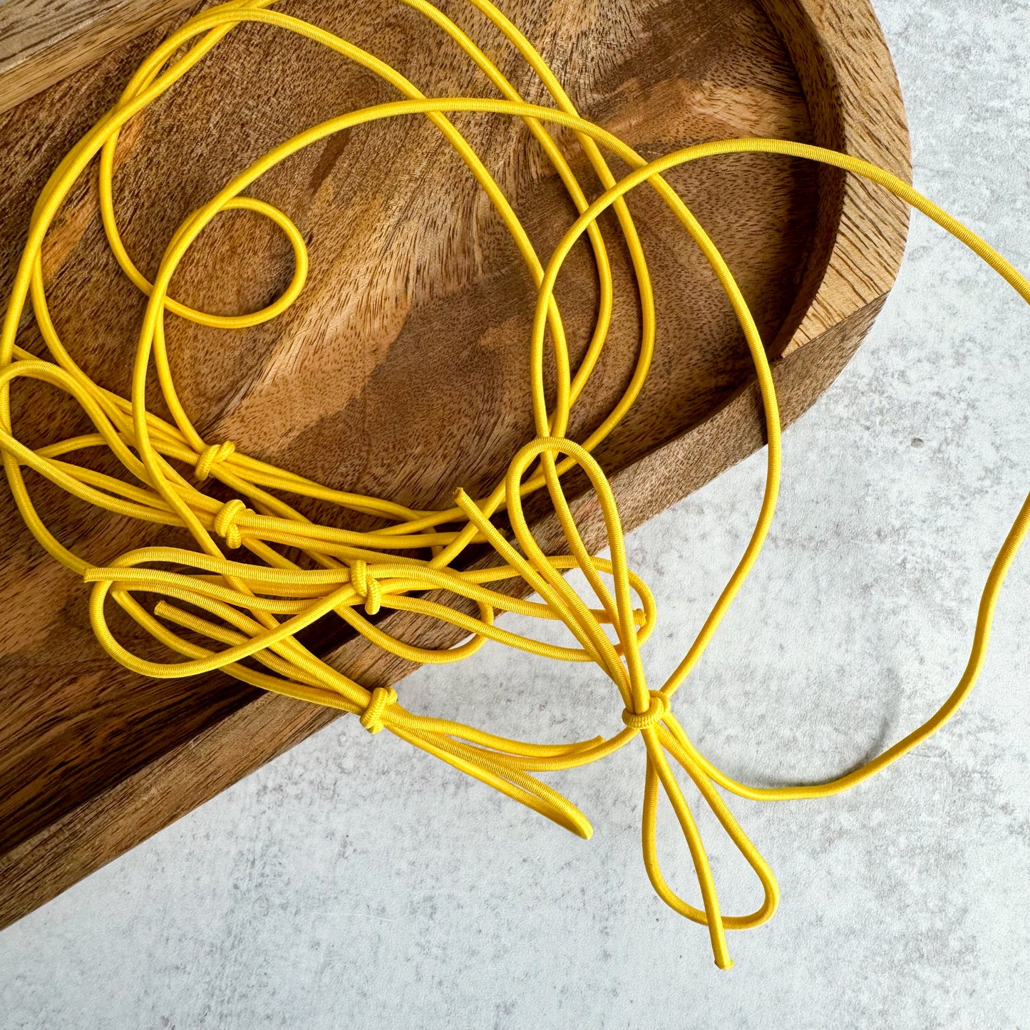 golden yellow 14" stretch loops - set of 50