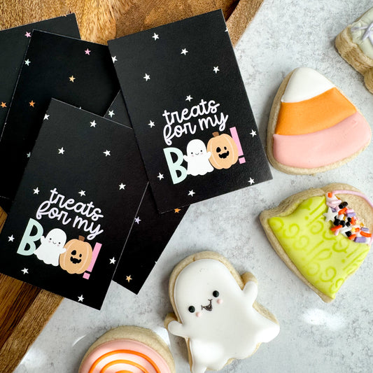 treats for my boo rectangle tags - pack of 24