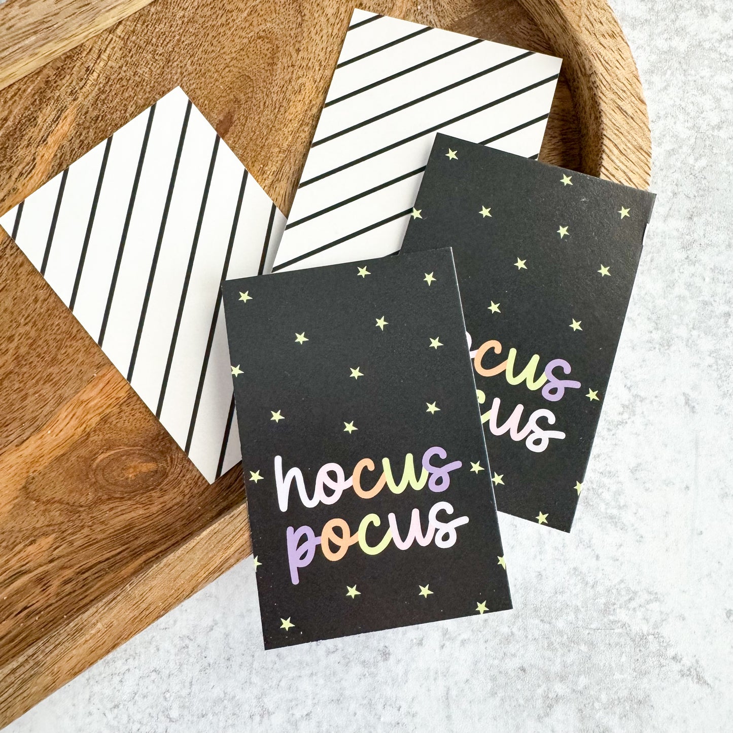 hocus pocus rectangle tags - pack of 24