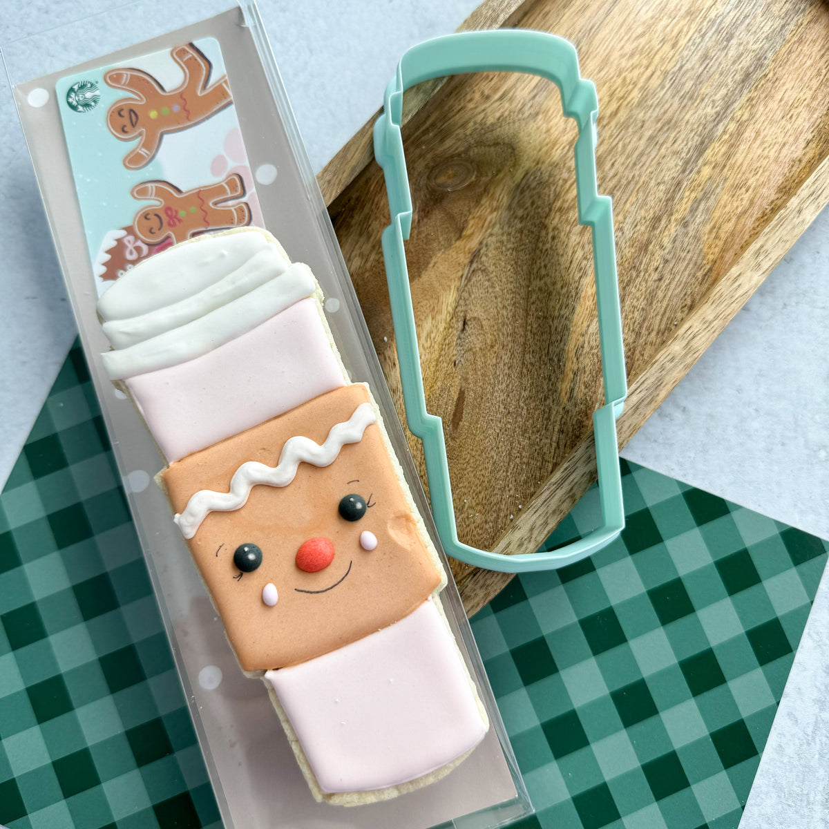 the flour shoppe cookie co. latte with lid cookie cutter