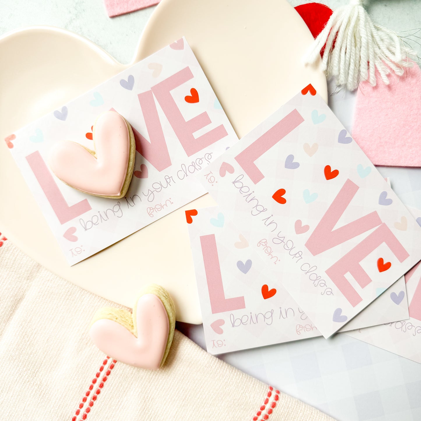 2025 love being in your class 5x3.5" cookie cards - pack of 24