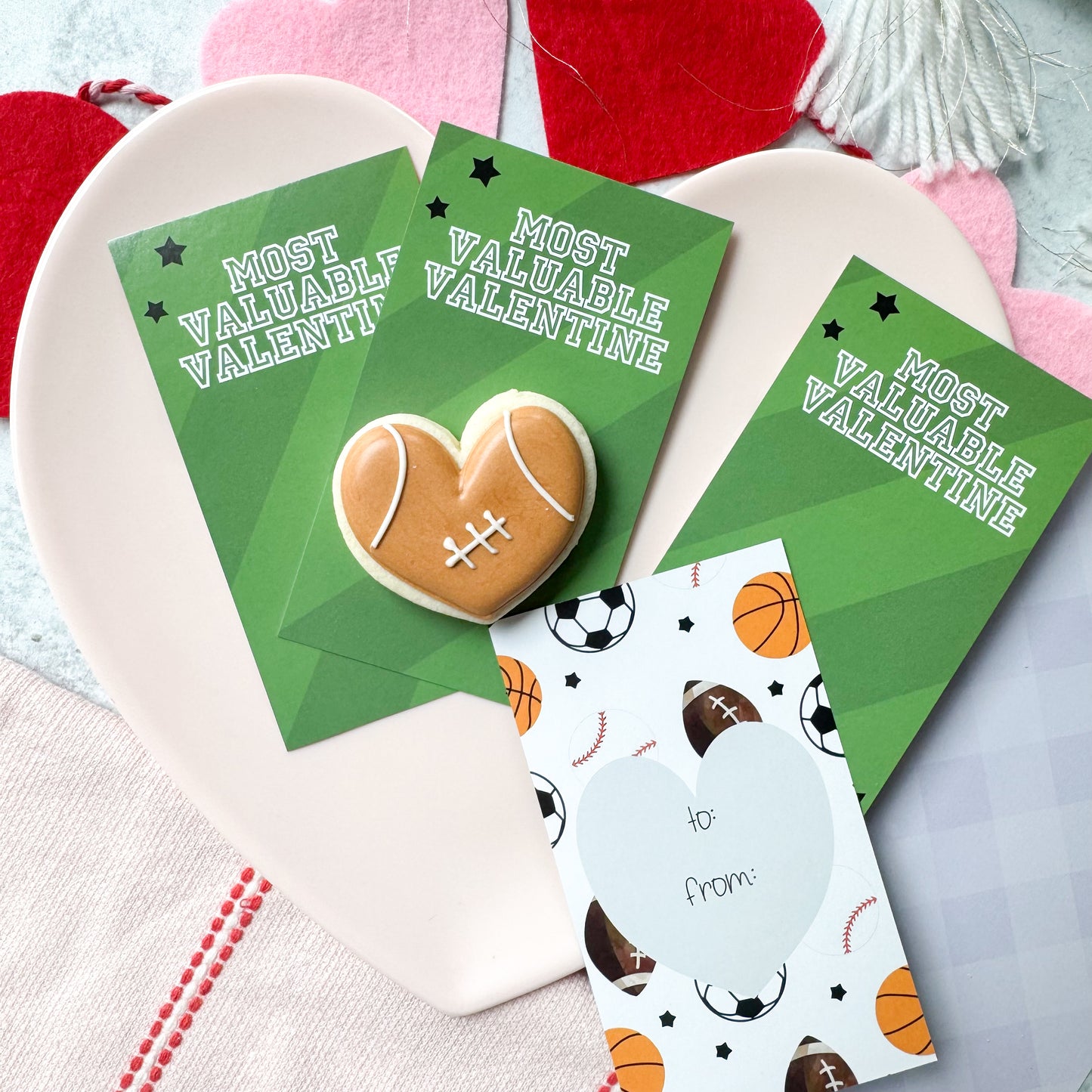 most valuable valentine skinny cookie cards - pack of 24