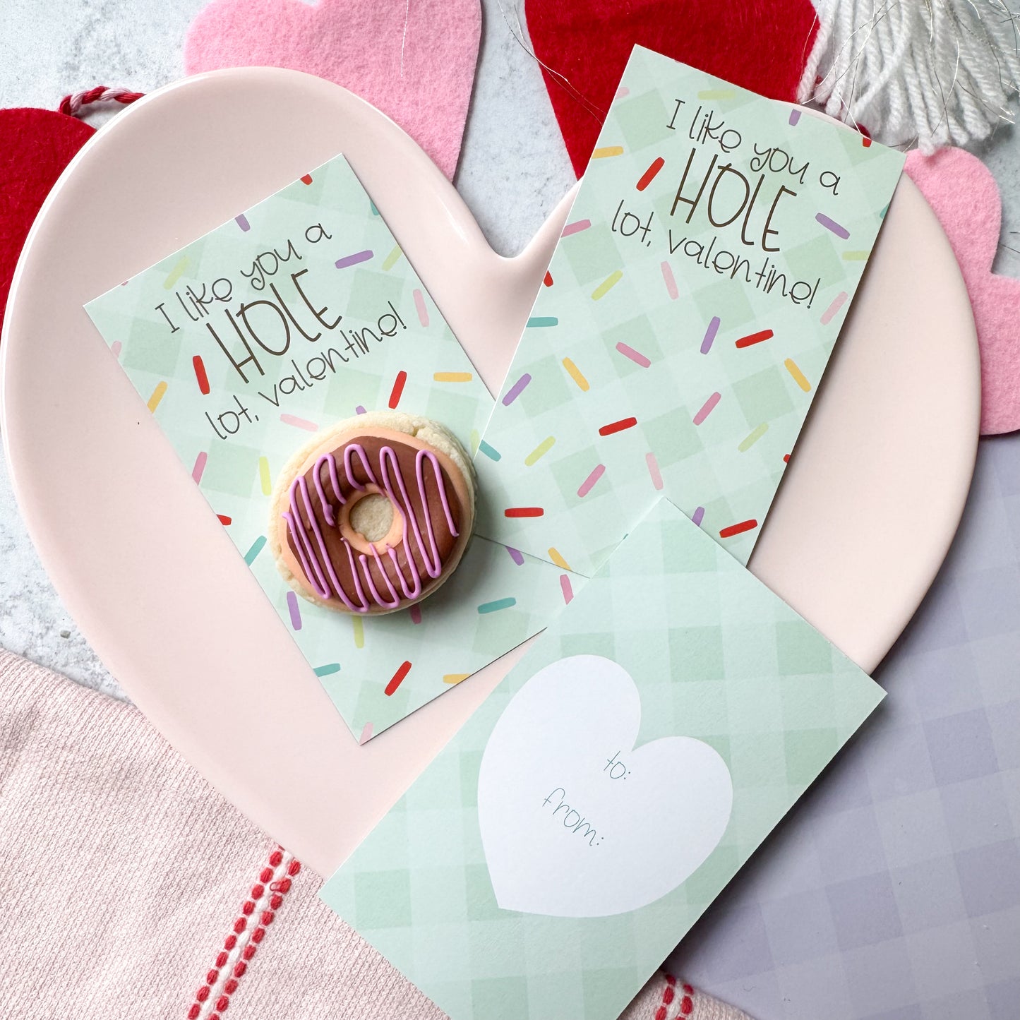 i like you a hole lot skinny cookie cards - pack of 24
