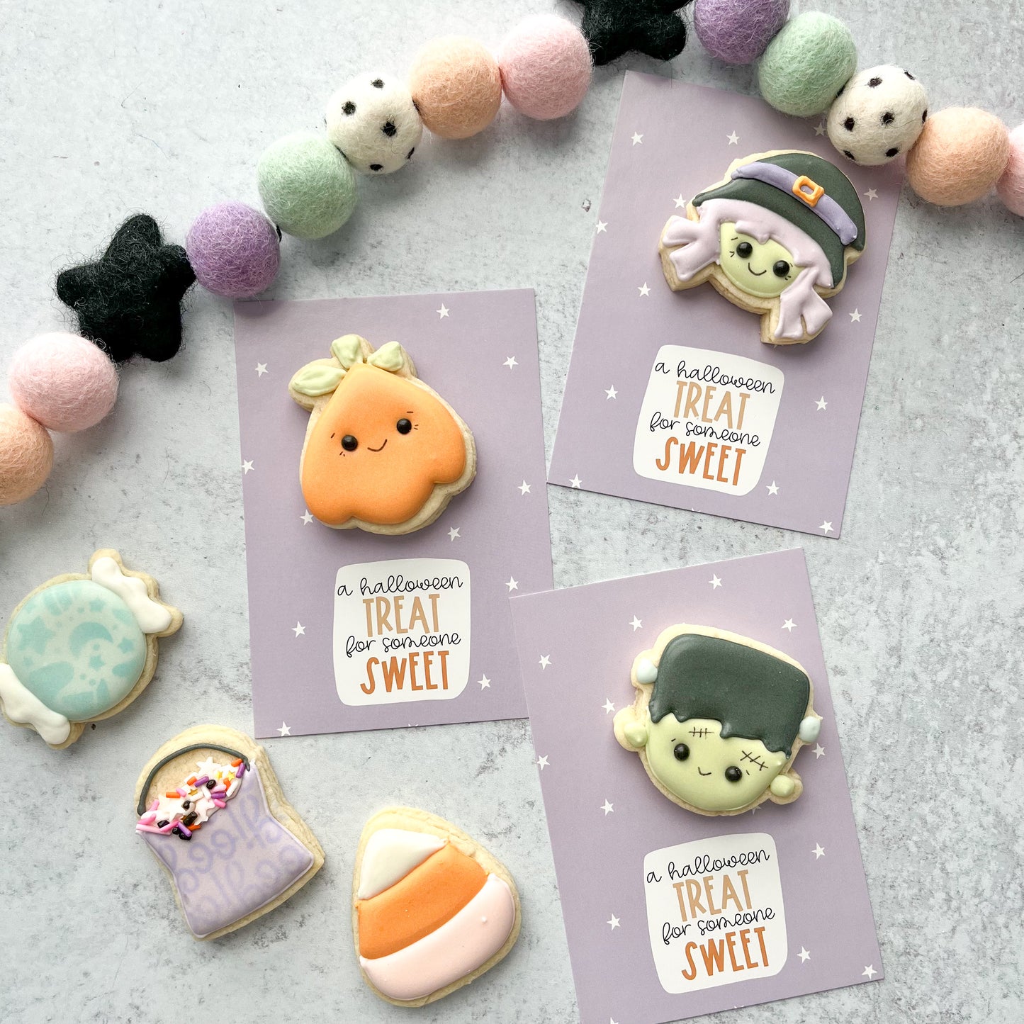 a halloween treat for someone sweet 3.5x5" cookie cards - pack of 24