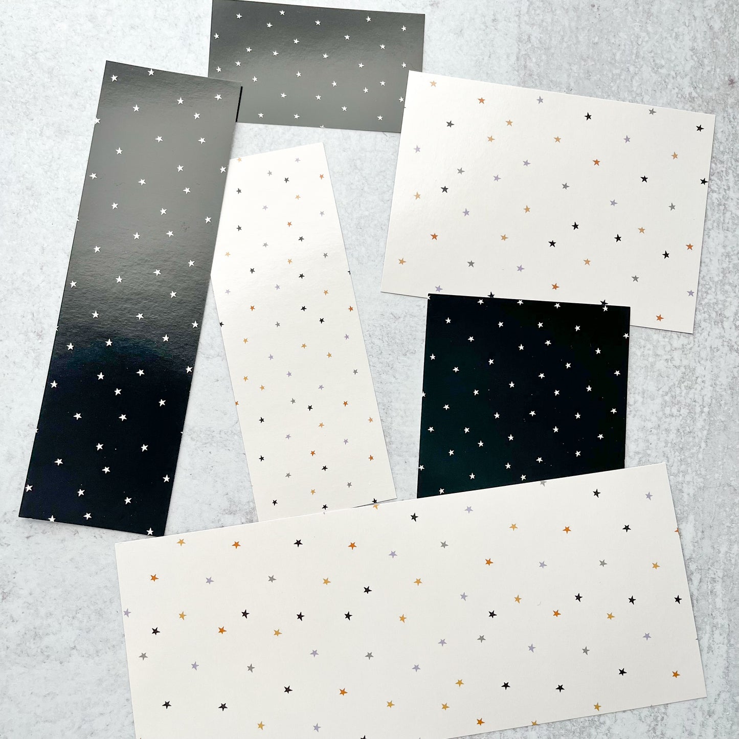 halloween stars double sided box backers - pack of 24