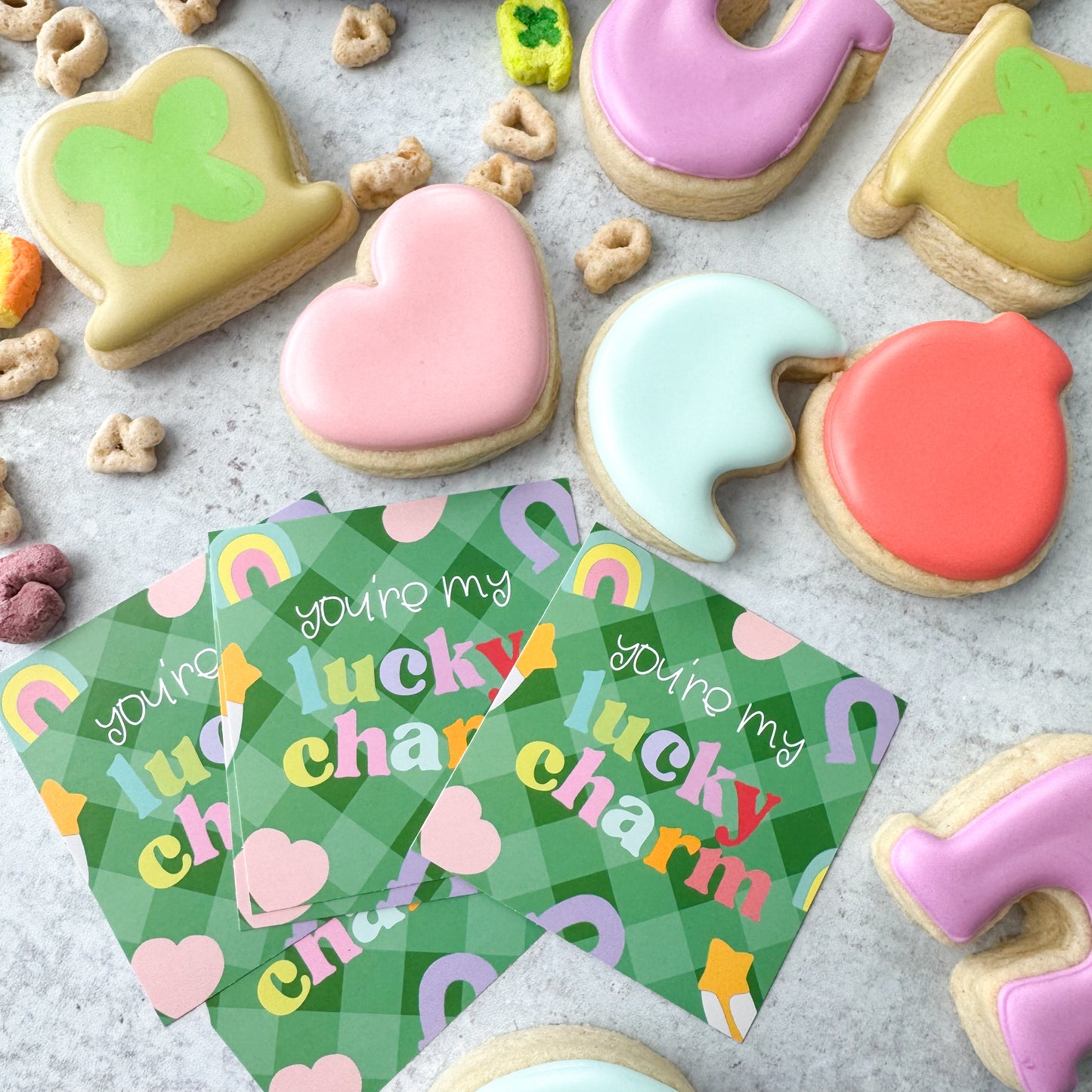 you're my lucky charm stickers 2.5"x2.5" - pack of 24