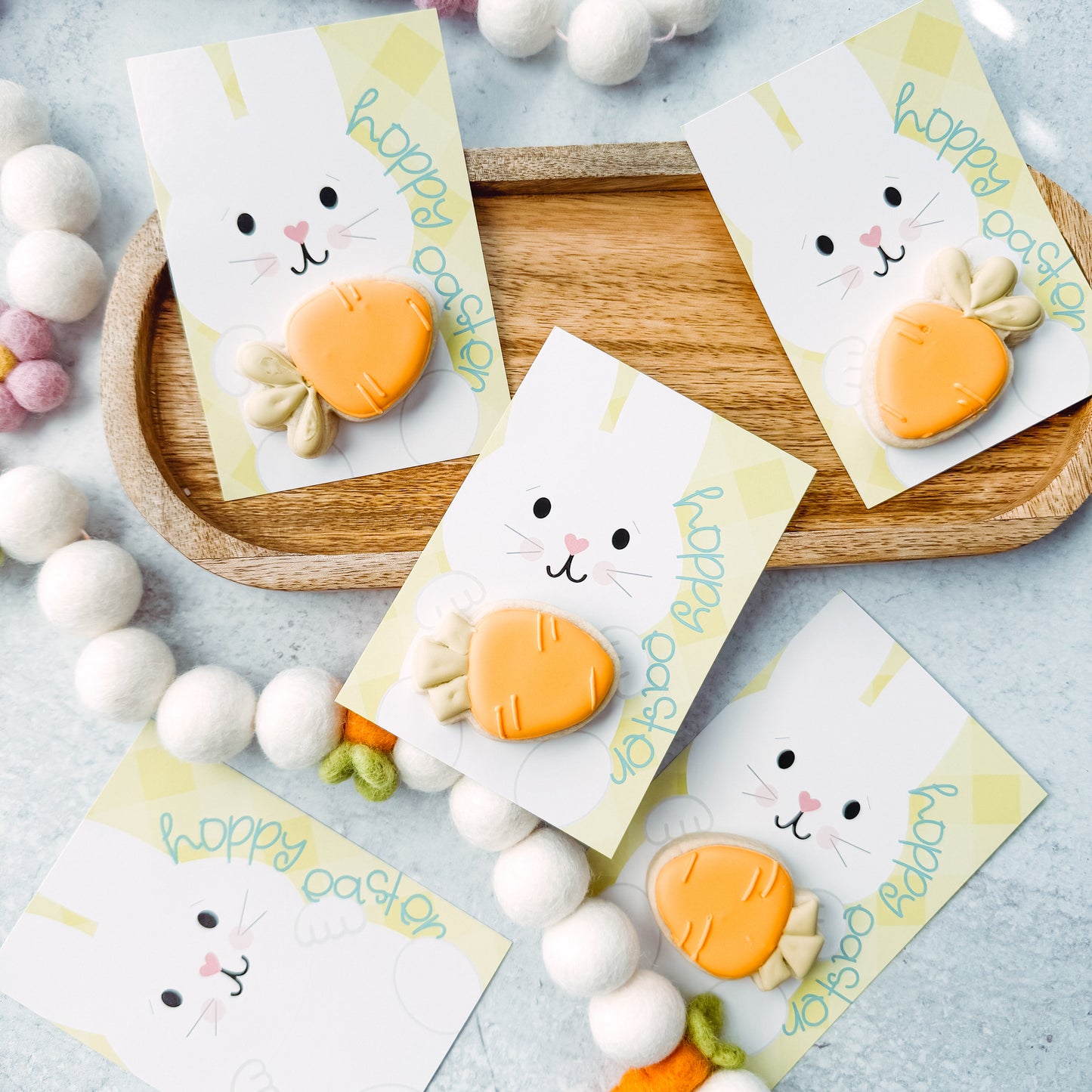 hoppy easter 3.5x5" cookie cards - pack of 24