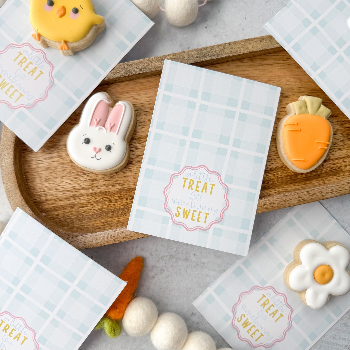2025 a little treat for somebunny sweet 3.5x5" cookie cards - pack of 24