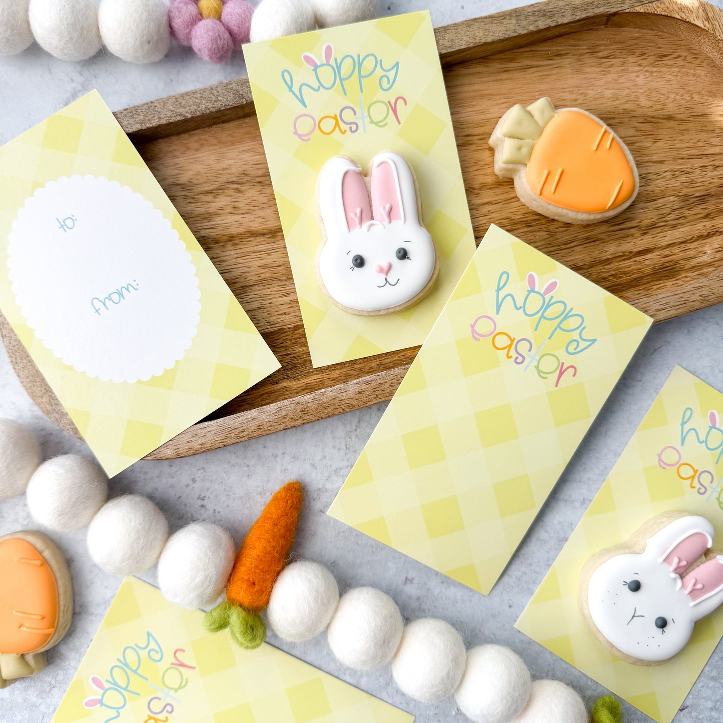 hoppy easter skinny cookie cards - pack of 24