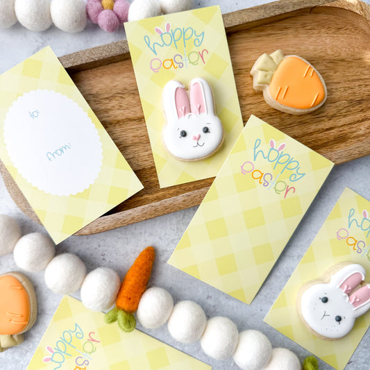 hoppy easter skinny cookie cards  - pack of 24
