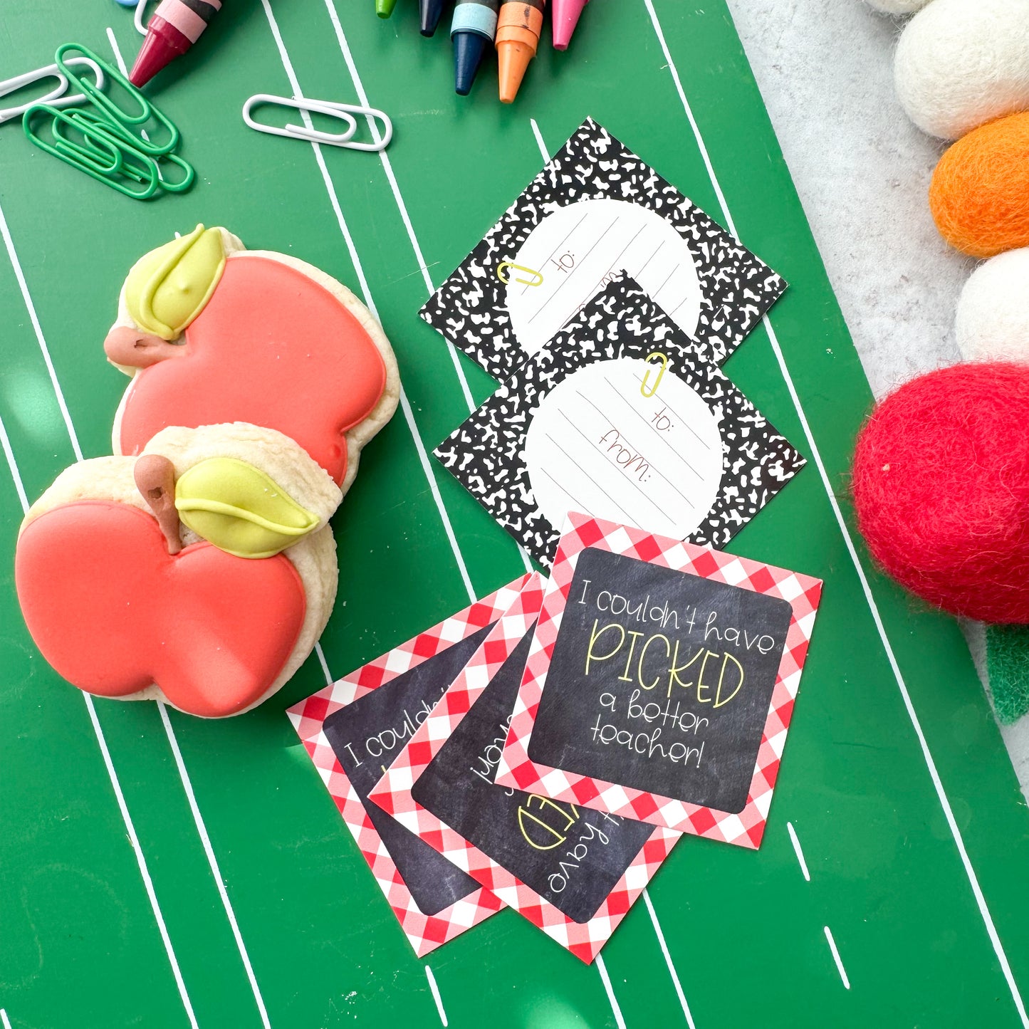 2025 i couldn't have picked a better teacher square tags - pack of 24