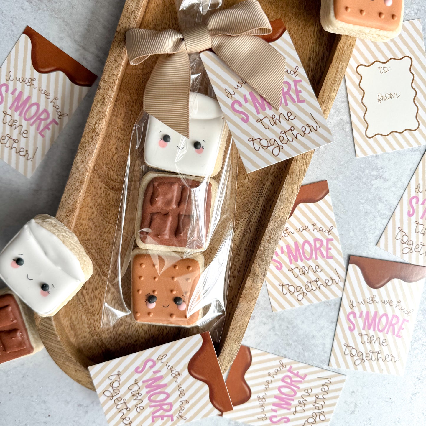 2025 I wish we had s'more time together rectangle tags - pack of 24