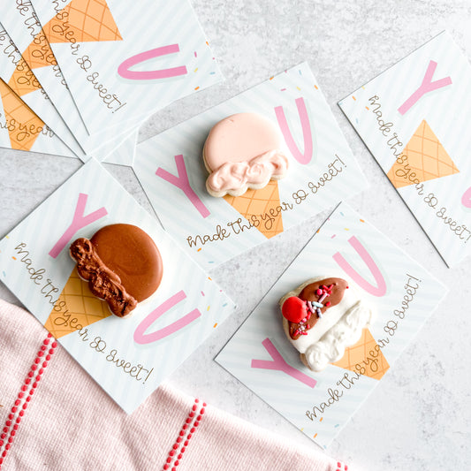 you made this year so sweet 5x3.5"  cookie cards - pack of 24
