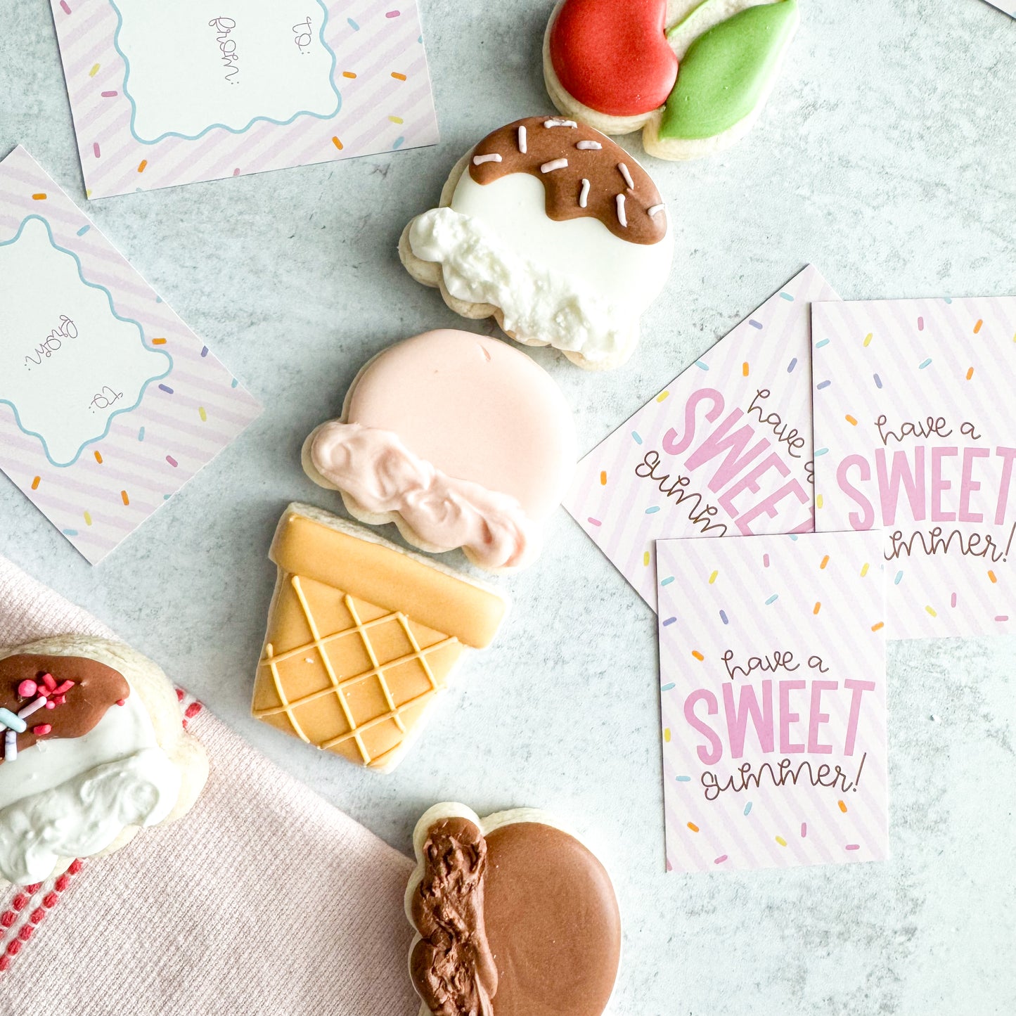 2025 sprinkle have a sweet summer rectangle tags - pack of 24