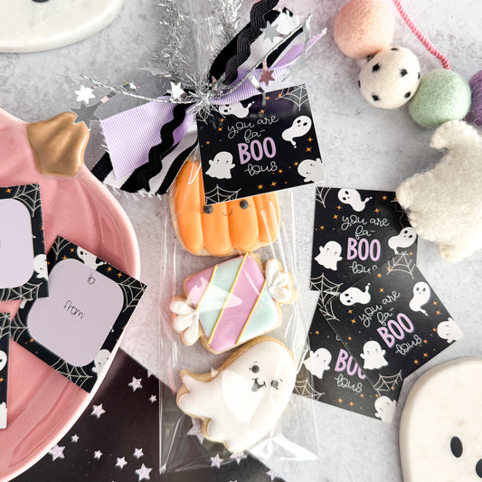 you are fab-boo-lous square tags - pack of 24