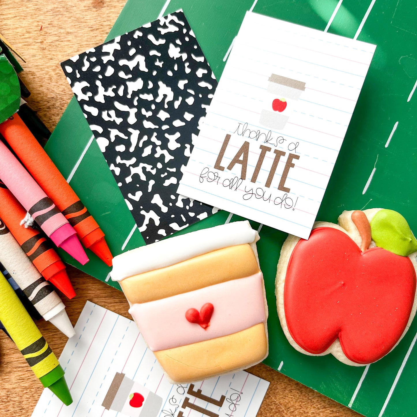 thanks a latte for all you do rectangle tags - pack of 24