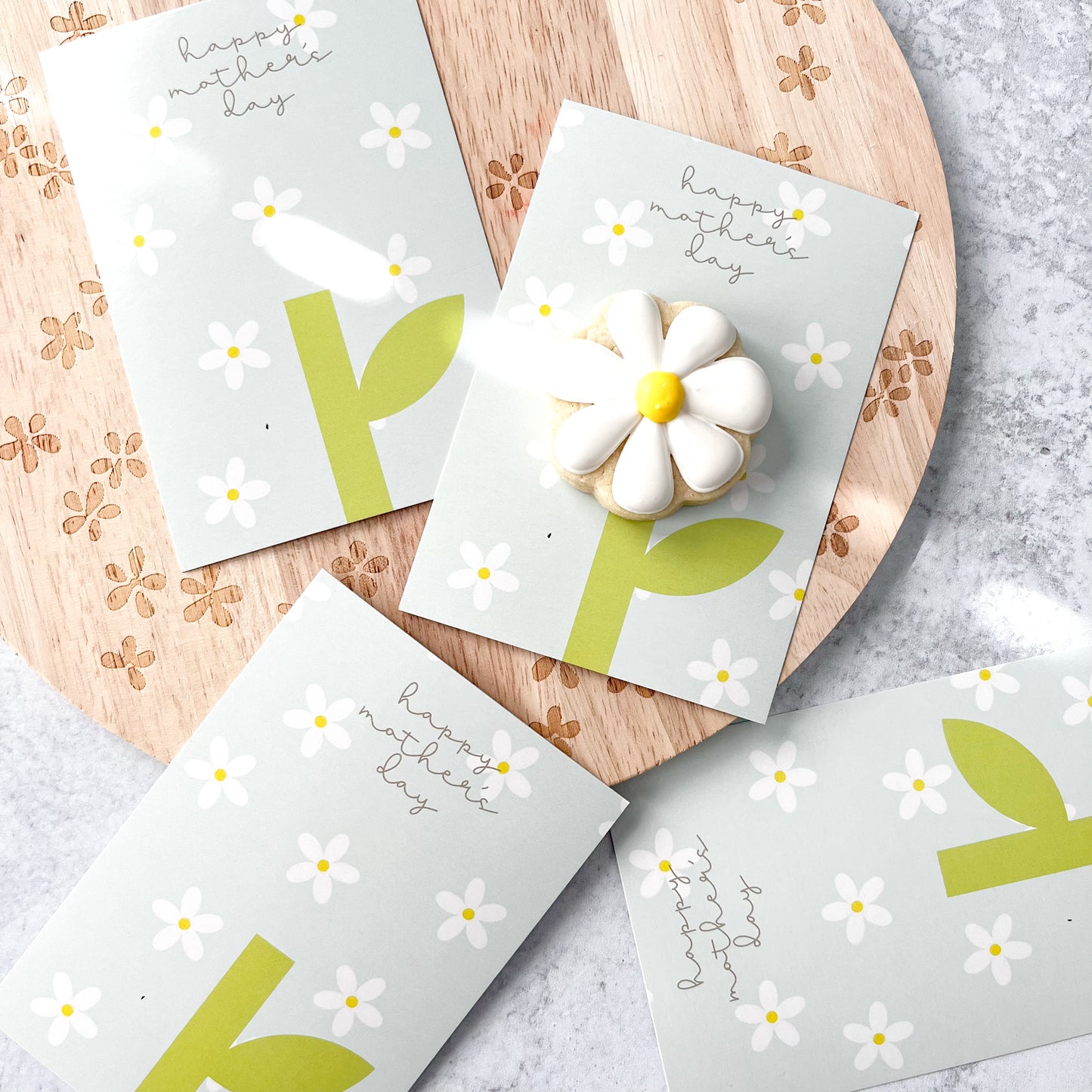 happy mother's day 3.5x5" cookie cards - pack of 24