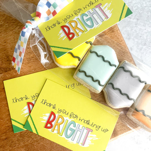 thank you for making us bright 3.5"x2.25" rectangle tags - pack of 24
