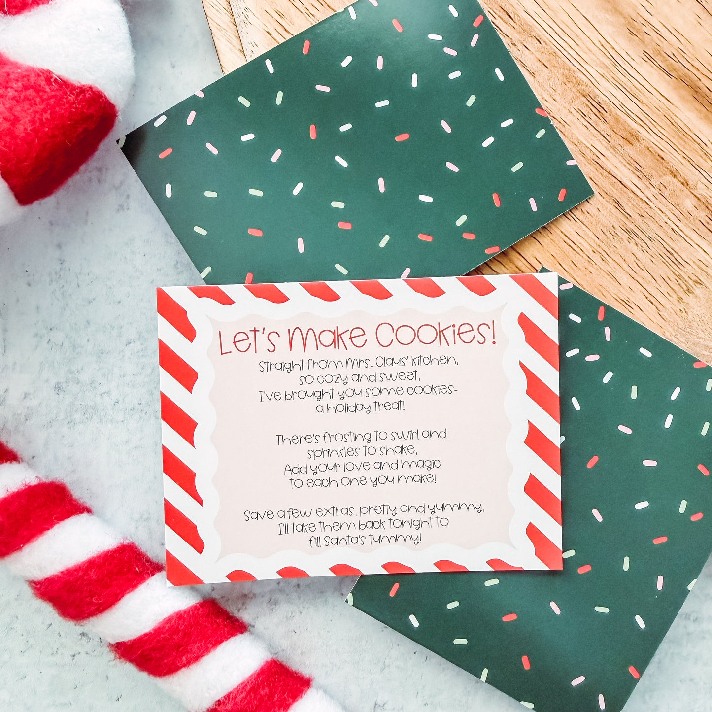 let's make cookies 3x4 cards - pack of 24