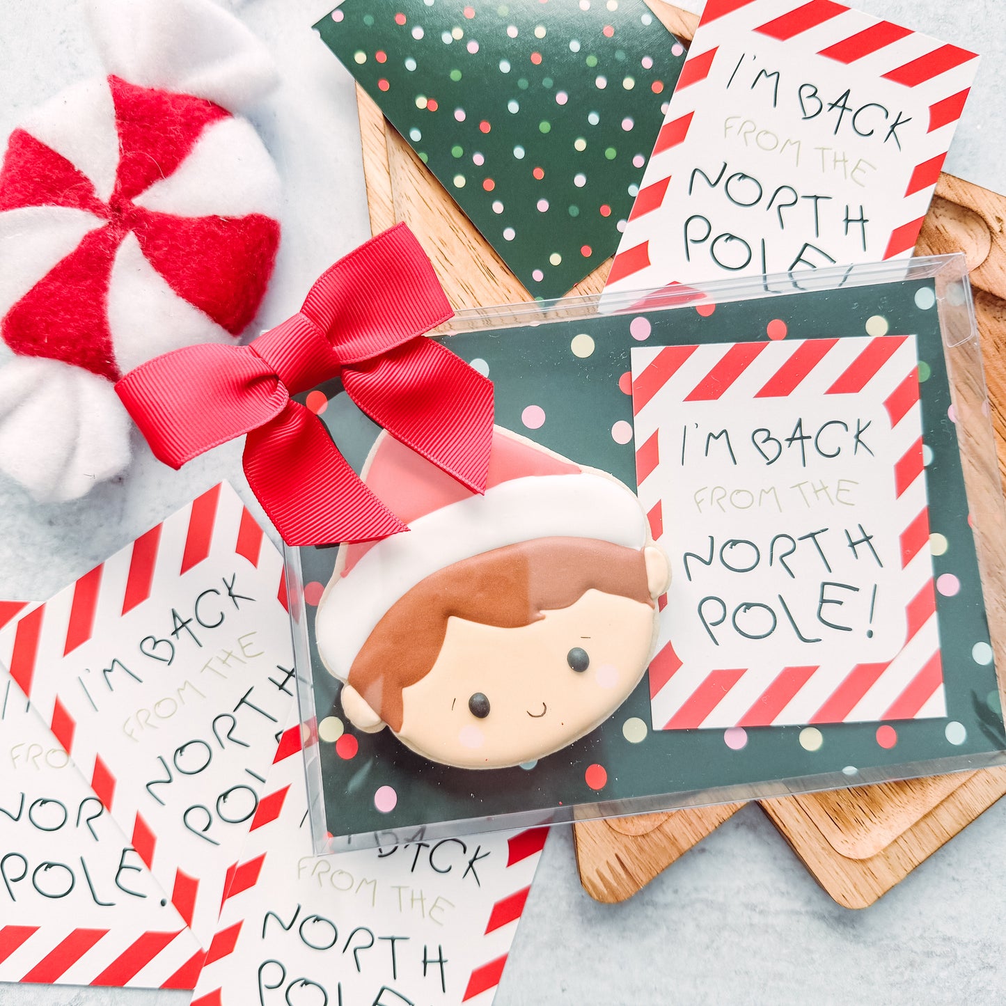 i'm back from the north pole 3x4 cards - pack of 24