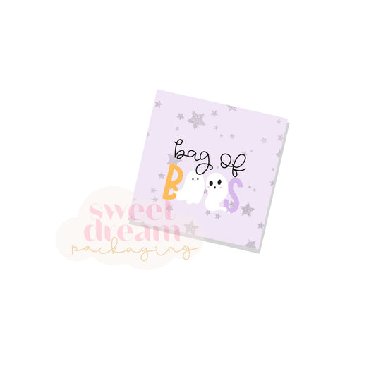 bag of boos 2" and 2.5" square tag - digital download