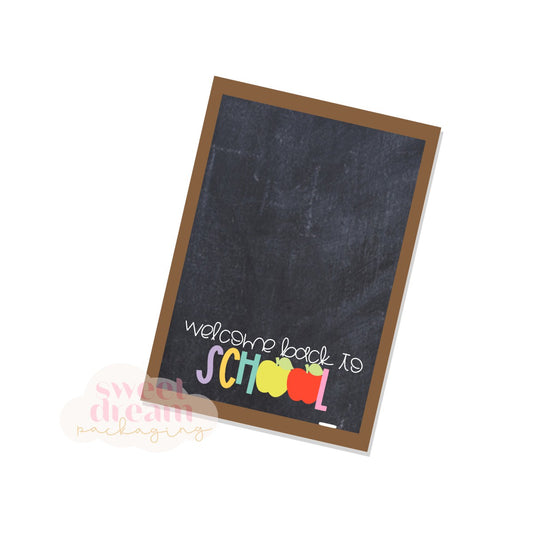 welcome back to school cookie card - digital download