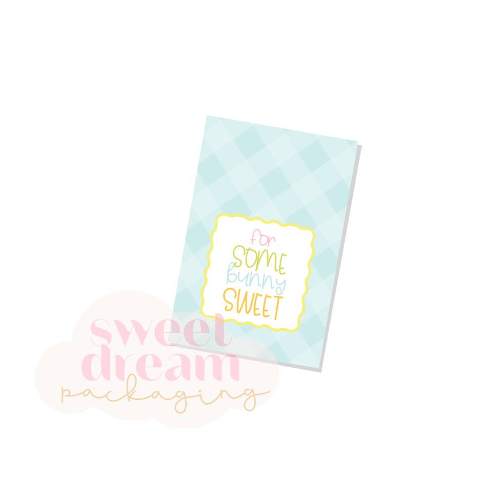 for some bunny sweet rectangle tag - digital download