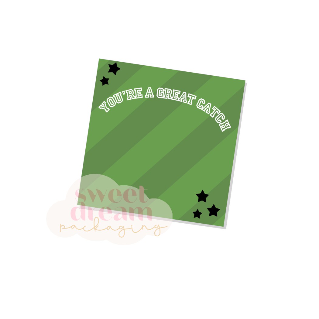 you're a great catch 3.25" square cookie card - digital download
