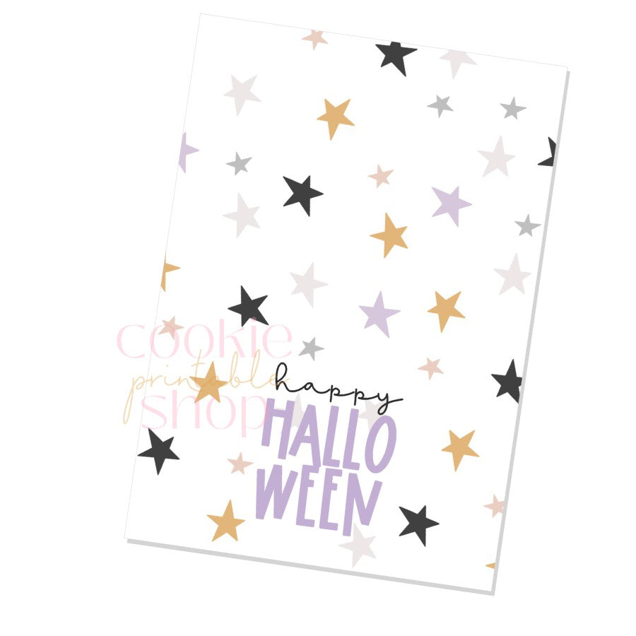 happy halloween cookie card - digital download