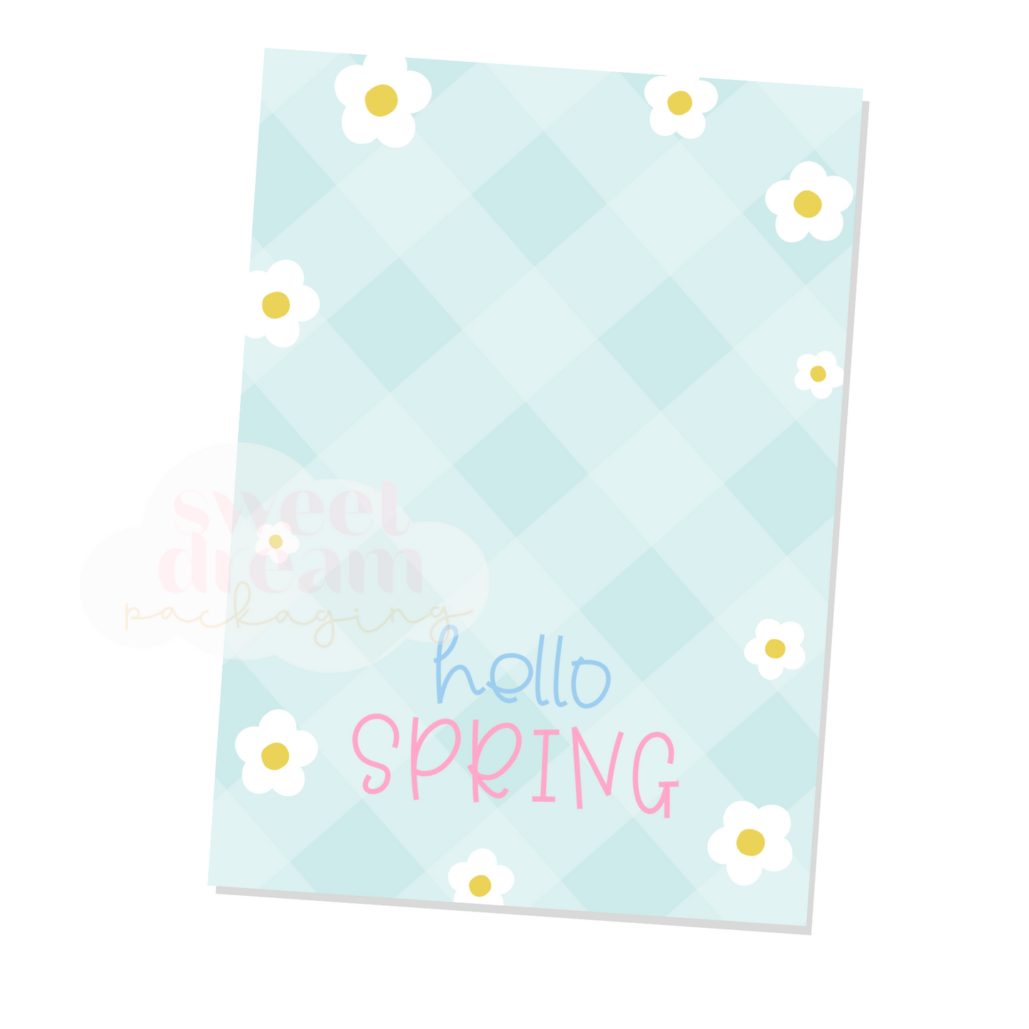 hello spring cookie card - digital download