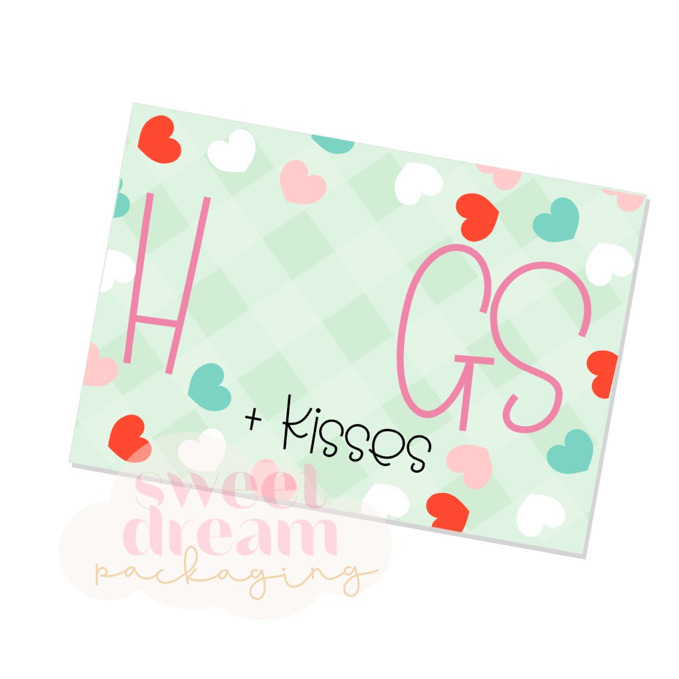 hogs & kisses cookie card - digital download