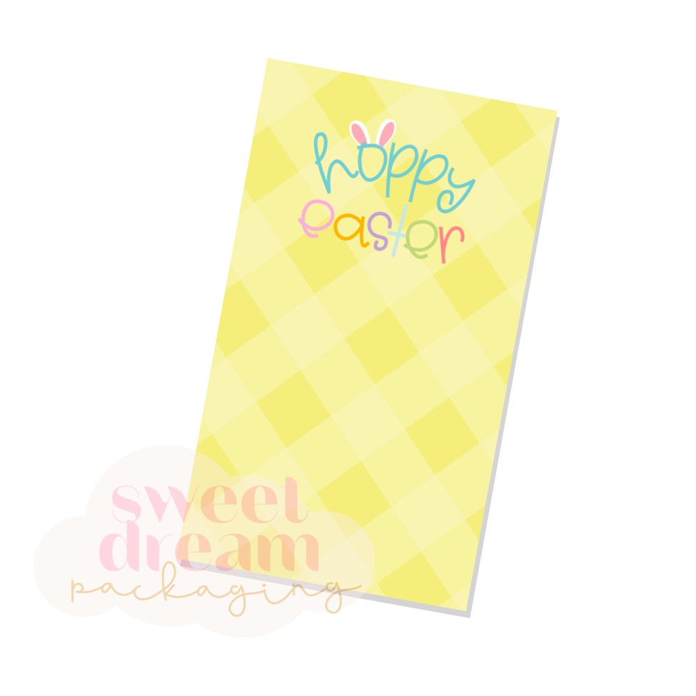 hoppy easter skinny cookie card - digital download