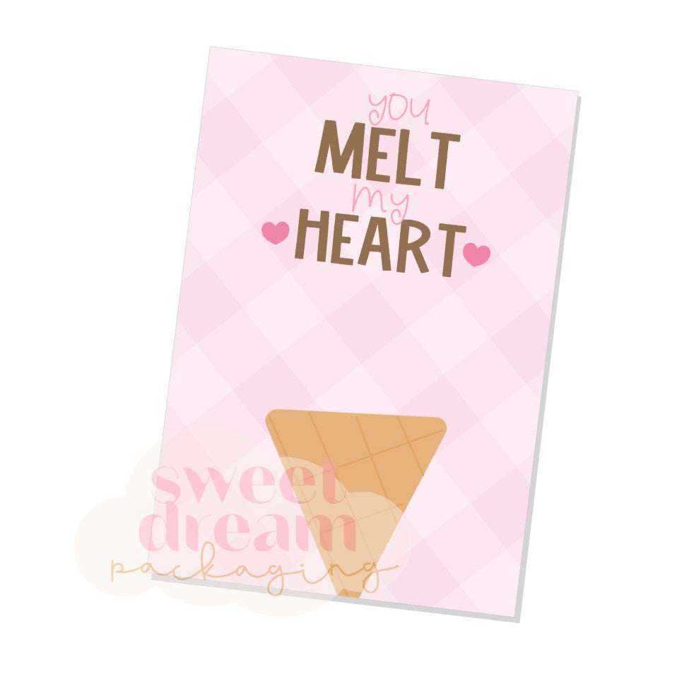 you melt my heart cookie card - digital download