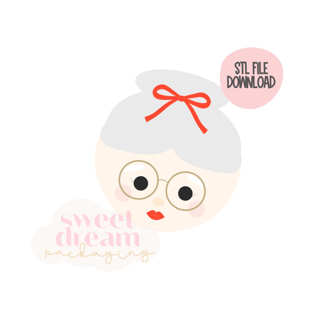 STL FILE DOWNLOAD - 2025 mrs. claus face mini